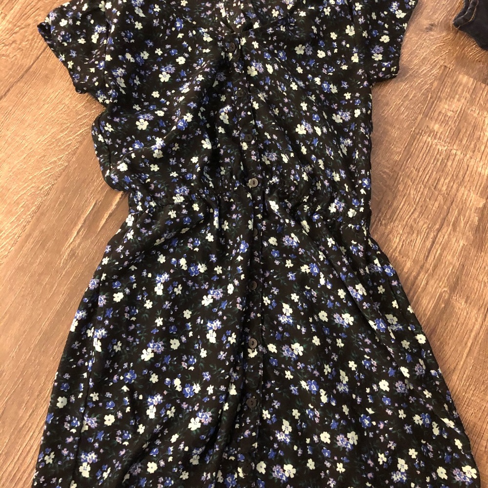 Button Down Floral Dress